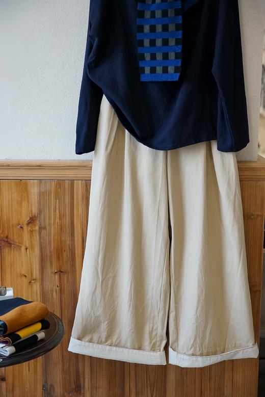 elsa esturgie 沙色半松紧腰阔腿裤 商品图9