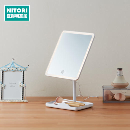 【家具】宿舍桌面LED化妆镜便携手持护肤镜 商品图0