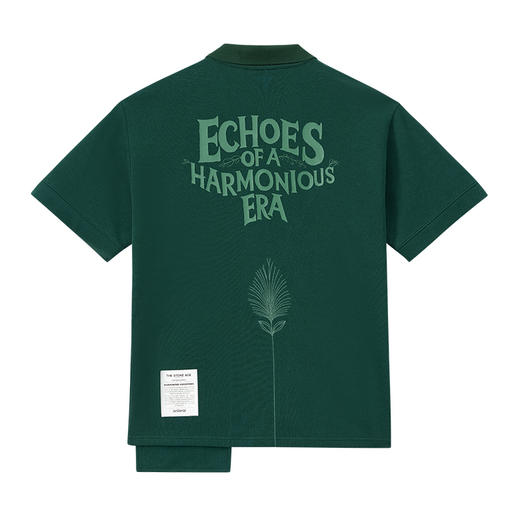 ONIARAI/鬼洗25秋季黑标幻想植物拼接前袋休闲马球衫男 A840021 商品图4