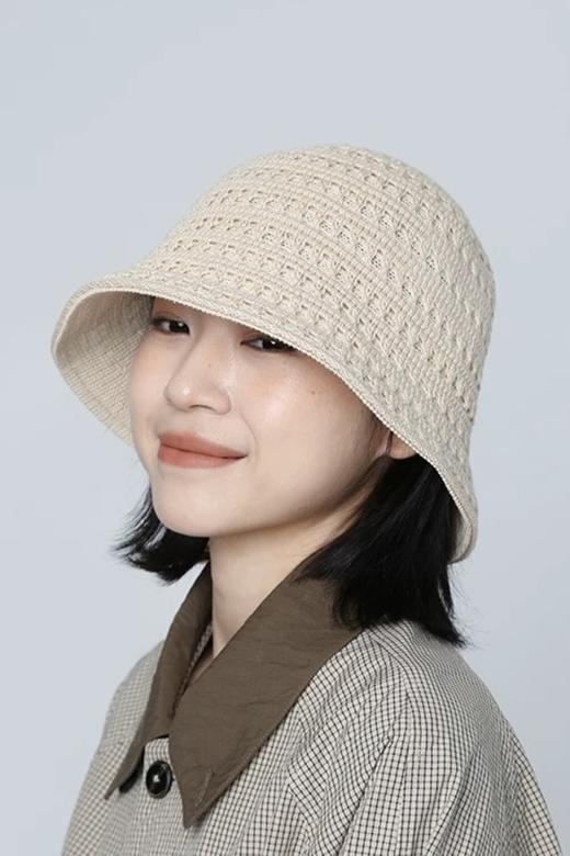 Say Something 双面用百搭奶油色编织渔夫帽 21261 商品图2
