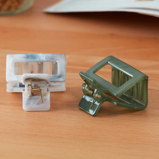  简约发饰高马尾固定抓夹发夹马尾夹 2件套 商品图1