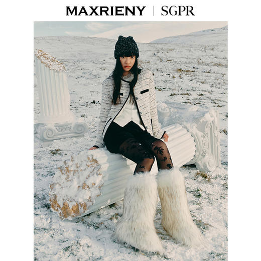 MAXRIENY精致优雅羽绒服经典千金外套24冬新款女装(货号:MS85DC757) 商品图3