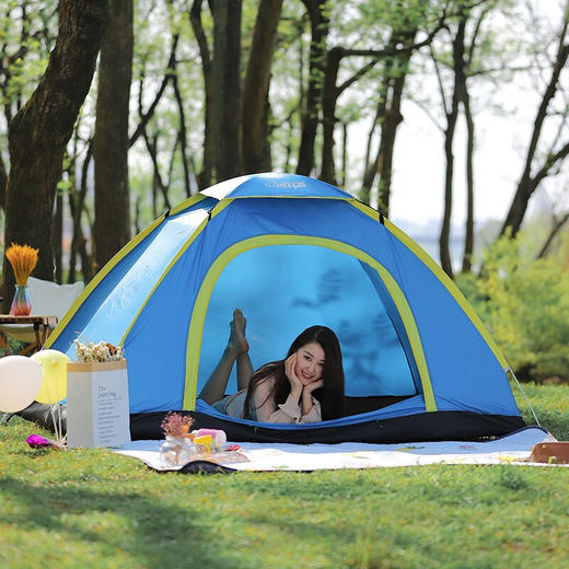狼行者户外帐篷露营野餐3-4人大空间公园休闲遮阳全自动速开免搭建野外 商品图5