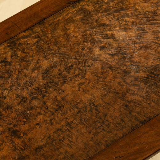 清	黄花梨镶瘿木夹头榫刀牙板平头案 商品图4