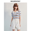 MAXRIENY【商场同款】精致日常感高腰蕾丝钉珠拼接高腰阔腿休闲短裤(货号:MF86PA004) 商品缩略图2