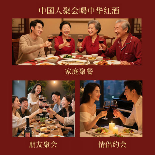 【两瓶送礼袋】中华红酒  中华老字号 始于1950年丨酒水茶饮 商品图11