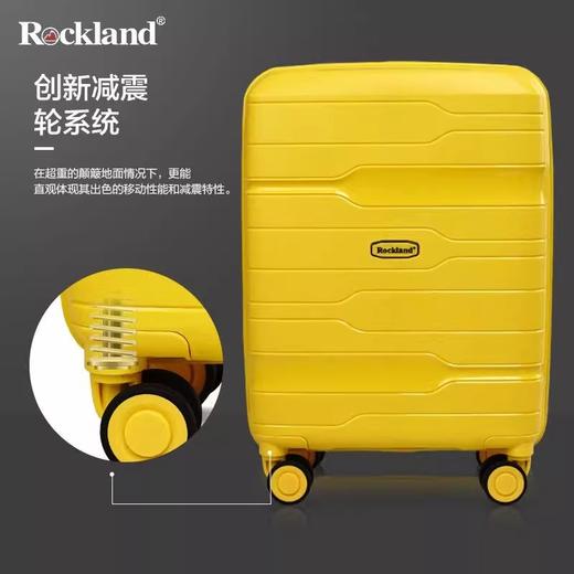 洛克兰利耐尔系列轻奢PP拉杆箱CF243PP  钢琴白/经典黑/柠檬黄—rxs 商品图4