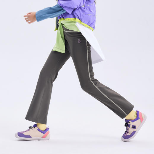 【代发】绿标运动喇叭裤儿童秋季长裤休闲裤子SUNNYWHITEGreen 商品图1