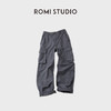 ROMI STUDIO“美式复古”珠帆格面料酵洗撞色低腰工装裤 RWCAXY5374 商品缩略图0
