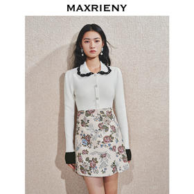 MAXRIENY套头针织衫女24冬新款千金小香风上衣显瘦高级气质打底(货号:MS85SW769)