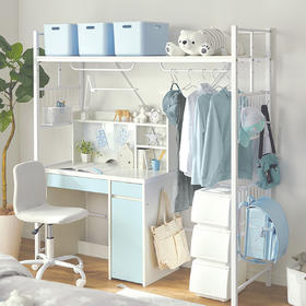 【家具】 衣服收纳架置物架书桌上方置物架 巴吉纳