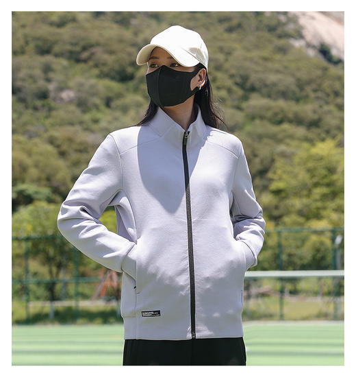 呼吸感 轻运动时尚休闲男女外套情侣款清爽透气针织开衫卫衣BS25557-Y 商品图4