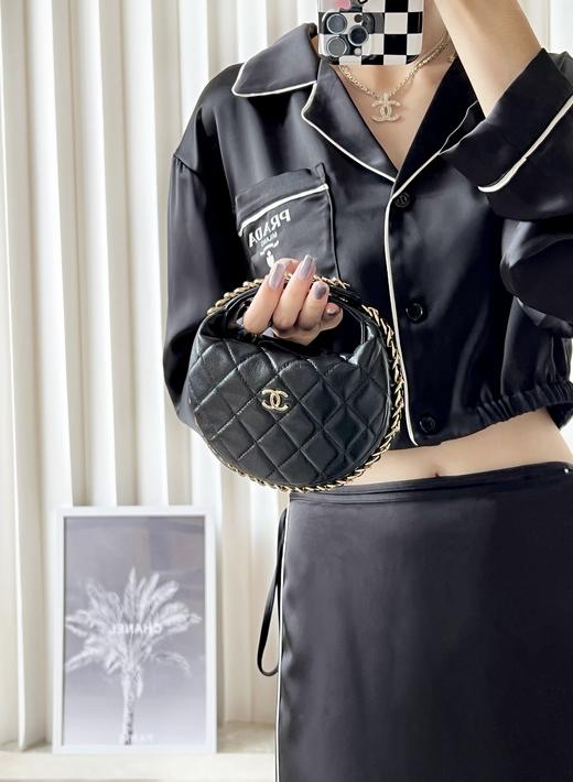 香奈儿 23C 早春度假系列 pouch圆圈链条手拿包 呼啦圈（LZ） 商品图6