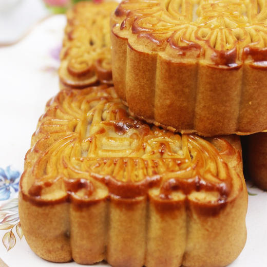 广西玉林月饼450g/筒4只装五仁叉烧蛋黄莲蓉中秋节广式月饼新日期 商品图3