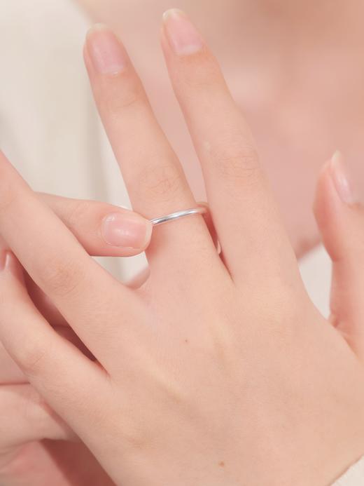 卡蒂罗KADER 素圈叠戴女戒 极简风经典光面轻奢大方高级感开口可调节素戒 日常通勤百搭简约 商品图7