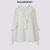 【商场同款-25春新品】MAXRIENY宫廷荷叶领蕾丝雪纺衫桑蚕丝上衣(货号:MC85TP785) 商品缩略图4