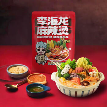 李海龙麻辣烫特辣437g*4正宗东北老式黏糊麻辣烫面真材实料速食袋新包装 /粮油调味 /方便食品 /方便火锅 商品图2