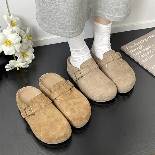 【YW】 无忧购 厚底内增高包头半拖鞋外穿女鞋MIS-5802（截单后3-5天发货） 商品图2