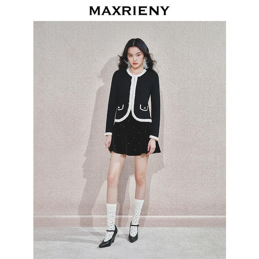 MAXRIENY【商场同款】名媛千金小香风新年搭亮片24K外套新款气质感(货号:MS85JA787) 商品图1