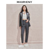 【贵雅日常-商场同款】MAXRIENY奢华都市风钻扣装饰收脚西装裤(货号:MC85PA506) 商品缩略图1