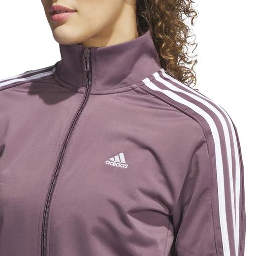 Adidas阿迪达斯女款经典三道杠 拉链运动卫衣 有配套运动裤 商品图3