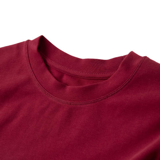 ROMI STUDIO“简约舒适”加绒磨毛贴身小版圆领T恤 RWCASG5690 商品图3