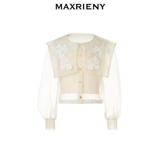 【Day Dreaming-主题纪念款】MAXRIENY精致华丽藤蔓刺绣方领上衣(货号:MC85TP088) 商品图0