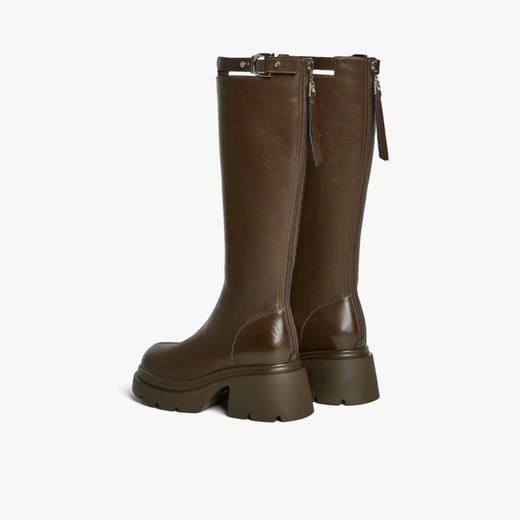 【云粉节】 BF楼百思图2025冬季新款高跟骑士靴圆头粗跟厚底女长靴F1711DG5吊牌价899.现价399 商品图2