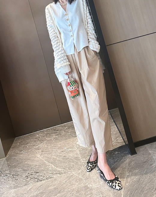 Westory2025年秋季方头豹纹平底单鞋休闲通勤百搭浅口单鞋W25CE75801 商品图1