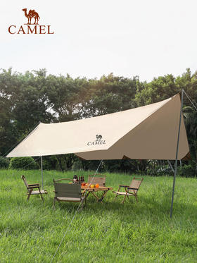 骆驼（CAMEL） 户外露营野餐涂银加厚防雨防晒便携天幕 133CA1T018—rxs