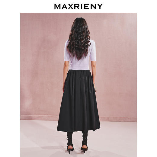 【贵雅日常-商场同款】MAXRIENY珍珠钻链装饰复古毛衫套头上衣(货号:MC85SW528) 商品图3