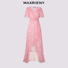 MAXRIENY优雅度假风连衣裙25夏款浪漫风桑蚕丝连衣裙真丝长裙(货号:MF86DR010) 商品缩略图4