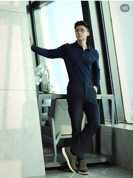 点此购买 比音勒芬春秋季男士防晒抗菌长袖Polo衫 ss 329654 商品图12