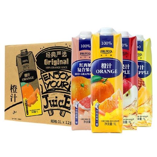 橙宝100%果汁1L*4四口味混合装 商品图0
