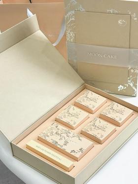 对月抚琴·中秋月饼礼盒