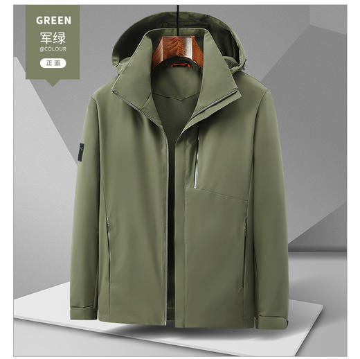 山系春秋户外休闲防水冲锋衣男薄款士防护外套BS230311-T 商品图7