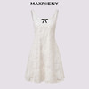 MAXRIENY2025年夏季新款蝴蝶结千金小香风花纱白色连衣裙(货号:MF86DR252) 商品缩略图4