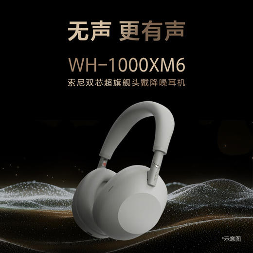 索尼无线降噪立体声耳机WH-1000XM6[DQ6] 商品图0