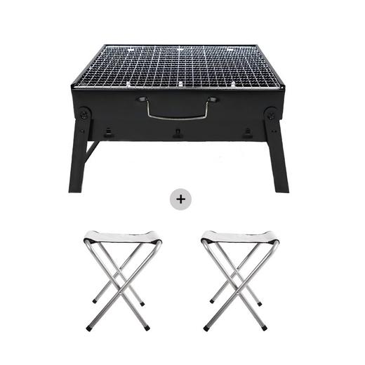 狼行者 烧烤架户外不锈钢烧烤炉 家用烤肉架木炭便携碳烤炉 商品图3