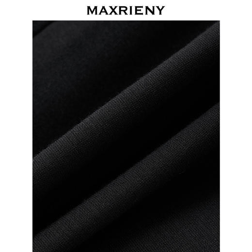 MAXRIENY极简通勤穿搭高腰长裤显高25秋款微喇高腰修身休闲裤女(货号:MF86TR501) 商品图3
