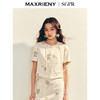 MAXRIENY【商场同款】2025夏季新款小香风刺绣显瘦高腰裙裤裤子(货号:MU86PA009) 商品缩略图2