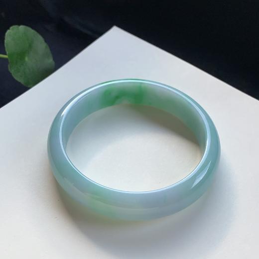 高货飘花翡翠手镯 传家宝温润圆满中式翡翠手镯49625031823H（一口价） 商品图1