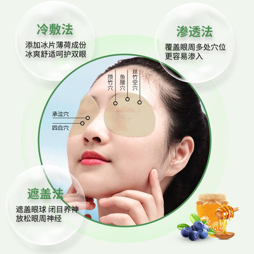 银发无忧松椿堂蜂胶蓝莓眼贴10袋/盒 商品图1