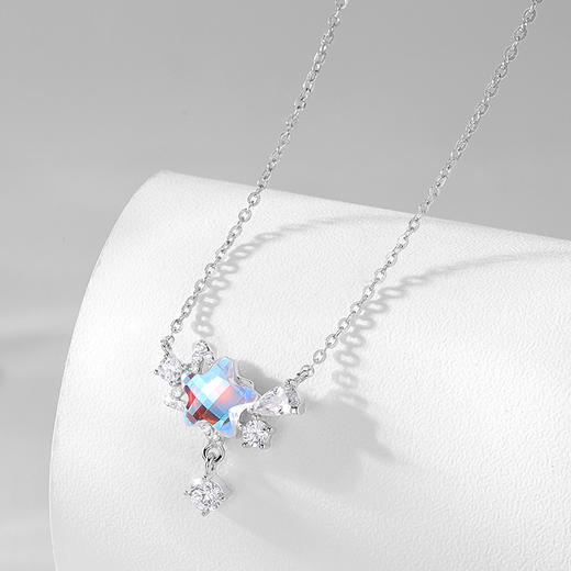 卡蒂罗KADER 幻彩许愿星项链  甜美灵动闪耀梦幻五角星熠熠浪漫锁骨链简约百搭 时尚轻奢ins风韩系设计#好运 商品图3