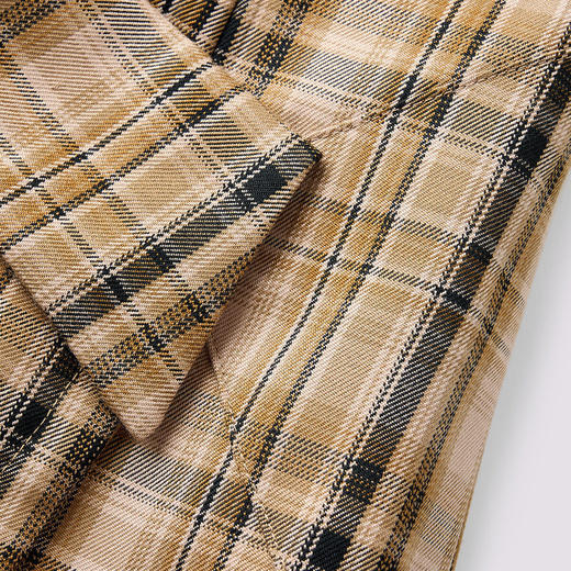 MAXRIENY复古格纹结构半裙美拉德穿搭裙子(货号:MS85SK067) 商品图2