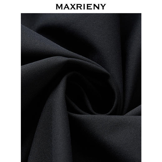 MAXRIENY极简高知穿搭梭织半裙25秋款复古赫本抽褶大伞裙通勤裙子(货号:MF86SK502) 商品图3