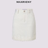 MAXRIENY华丽宫廷感裤裙25夏款米白色浮雕蕾丝直身短裤高腰裙裤(货号:MF86PA252) 商品缩略图0