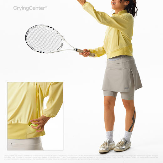 CryingCenter 凉感网球女款立领夹克防晒衣 哭喊中心 商品图2
