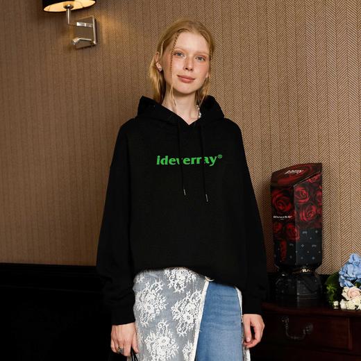 IDEVERRAY经典字母印花连帽卫衣运动风情侣同款秋季长袖新品上衣 商品图3