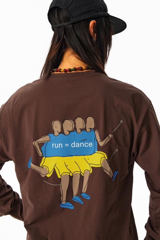 CryingCenter跑步跳舞人印花速干防晒长袖tee圆领男女同款户外 商品图5